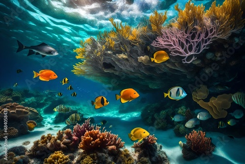coral reef and fish © qaiser