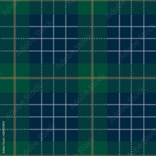 Tartan seamless pattern, green and blue can be used in fashion decoration design. Bedding, curtains, tablecloths
