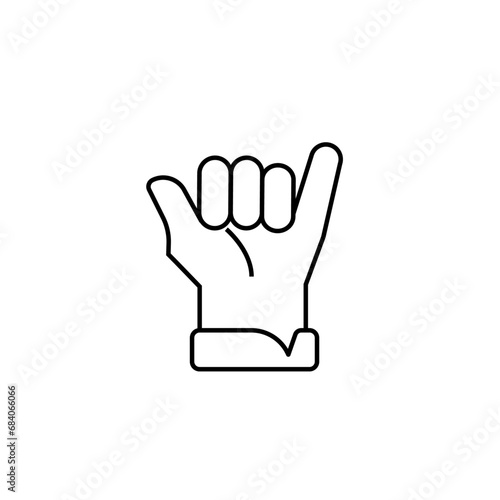 Finger icon stock vector illustration