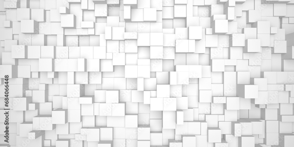 Geometric abstract white background. Tiled style