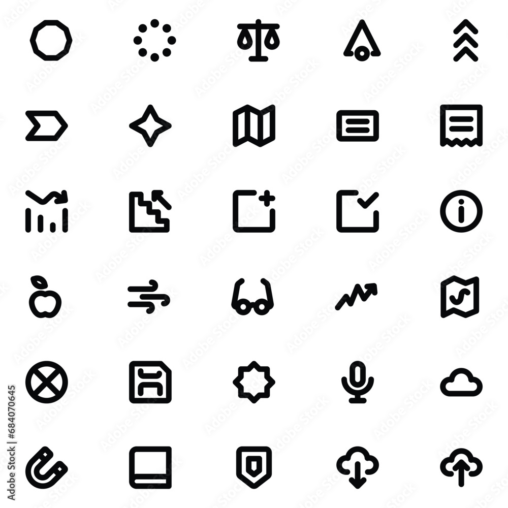 Outline icons for Mixed 