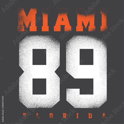  Miami Text Print, varsity print t shirt Design, beach text print Miami, varsity t-shirt women's, Retro college varsity font typography, Varsity Usa, Miami slogan print for fashion tee and tshirt
