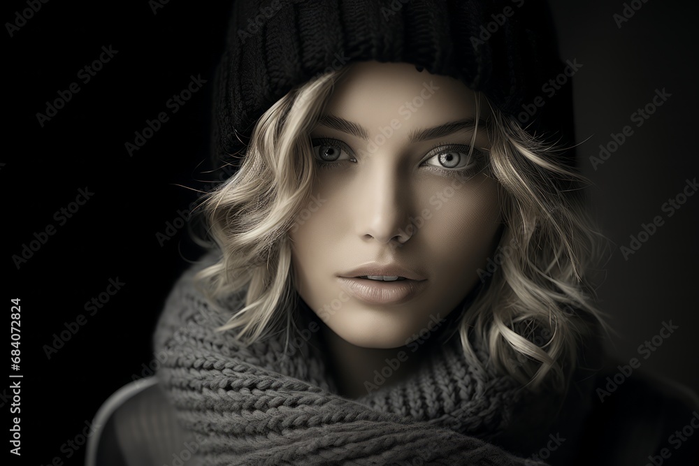 Winter Chic: Woman in Knitwear.
Stylish woman in winter knitwear, with an air of casual elegance. Winter Chic: Woman in Knitwear.
Stylish woman in winter knitwear, with an air of casual elegance.