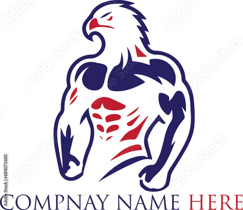 Gym bodybuilder logo design