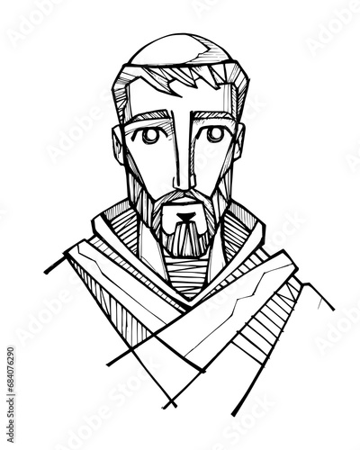 Saint Francis of Assisi illustration (ID: 684076290)