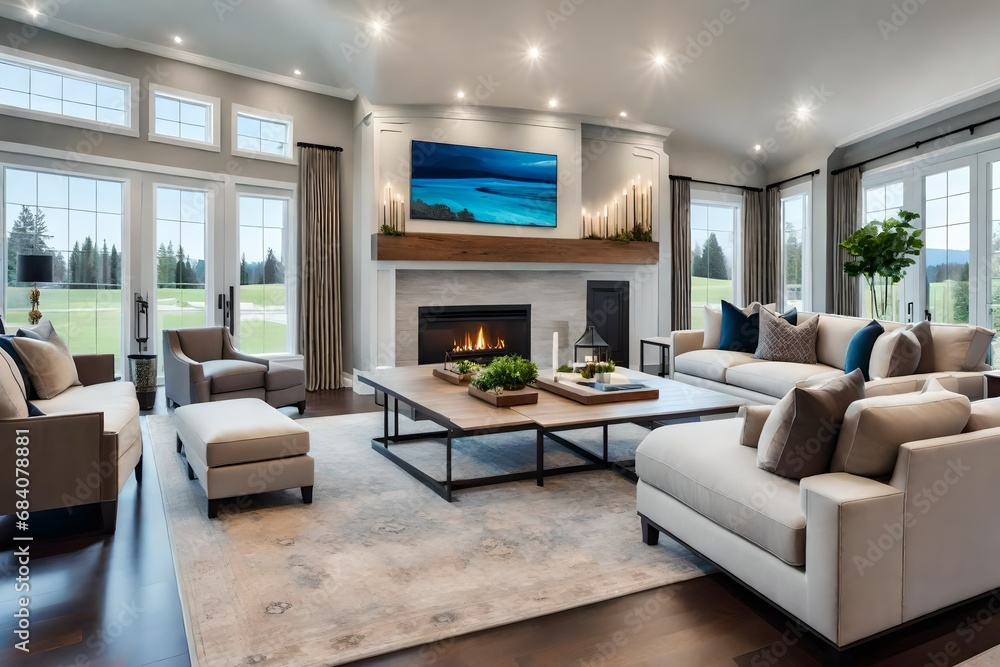 modern living room with fireplace modern living room with fireplace