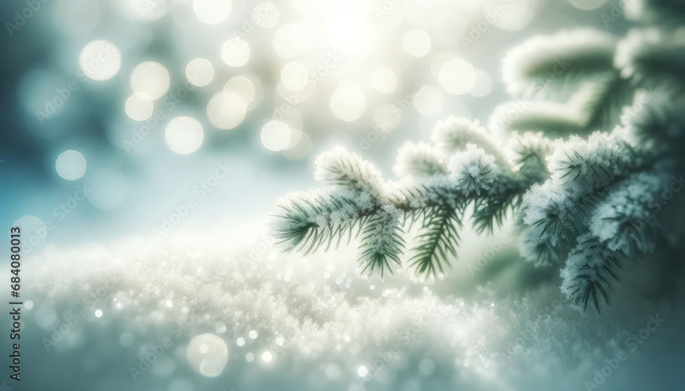 Sunset over a snowy landscape, golden hour in winter woods. Tranquility concept. Generative AI Sunset over a snowy landscape, golden hour in winter woods. Tranquility concept. Generative AI
