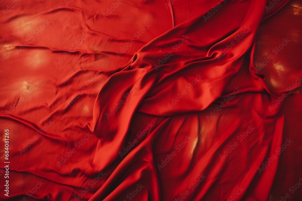 Vibrant Red Bedding with Soft Pillow for Cozy and Comfortable Sleep Generative AI Vibrant Red Bedding with Soft Pillow for Cozy and Comfortable Sleep Generative AI
