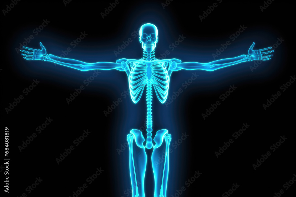 X-Ray ultrasound scan of human body