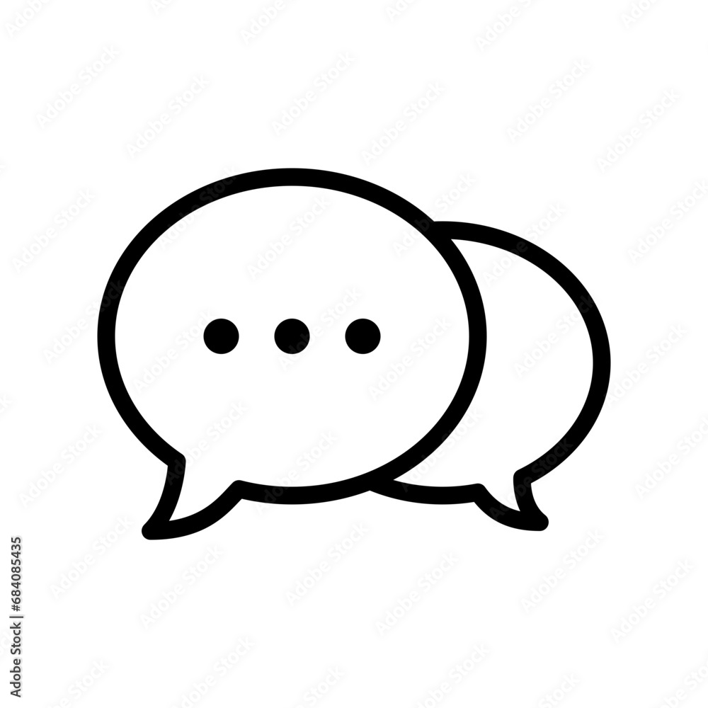 Communication icons in various shapes in flat, line, colored styles. Communication icons in various shapes in flat, line, colored styles.
