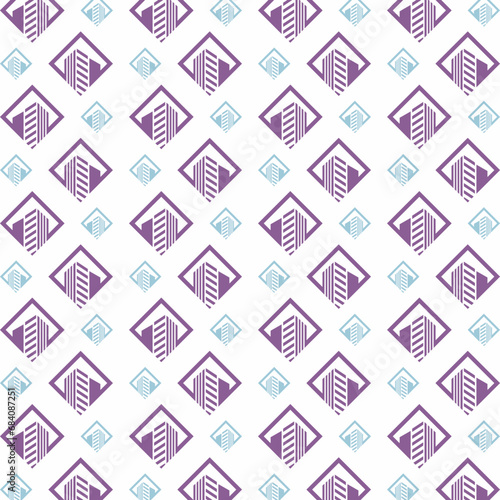 Property and Construction seamless pattern trendy design creative vector background