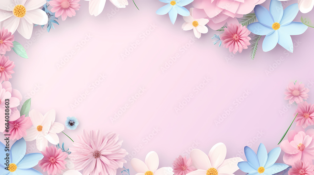 Mother's Day flower frame background, decorative material, PPT background, flower background Mother's Day flower frame background, decorative material, PPT background, flower background