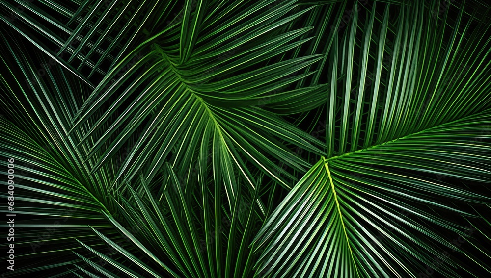 beautiful palm leaves in wild tropical palm garden, dark green palm leaf texture concept beautiful palm leaves in wild tropical palm garden, dark green palm leaf texture concept