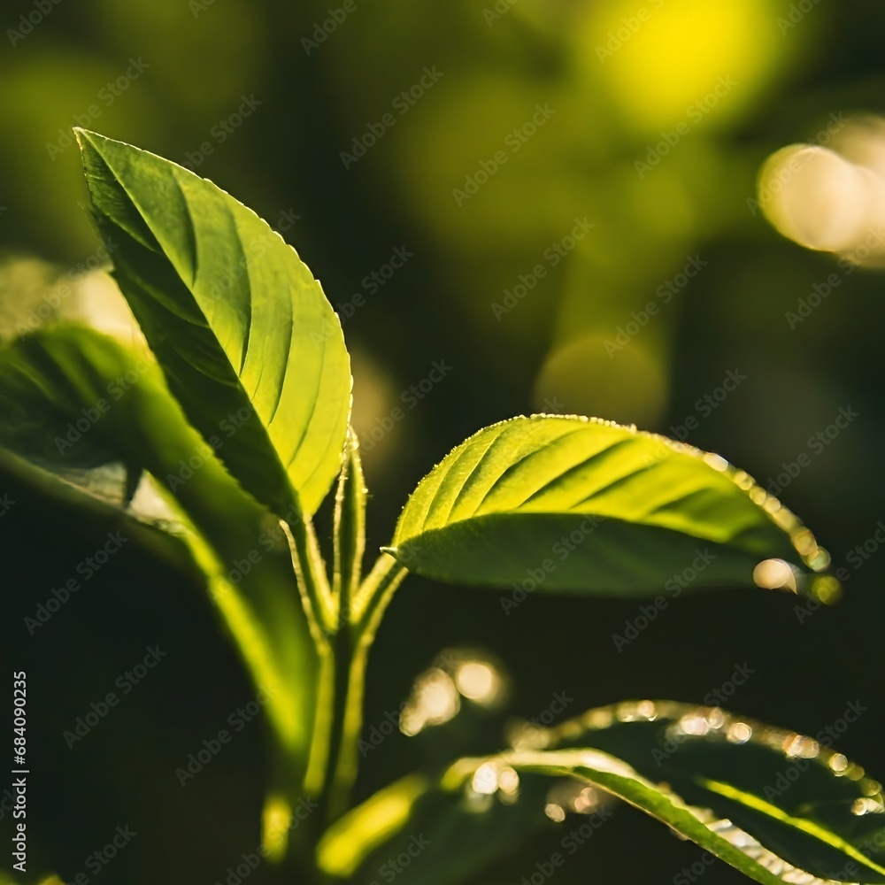 Close Up of young little plant growing in the soil Close Up of young little plant growing in the soil