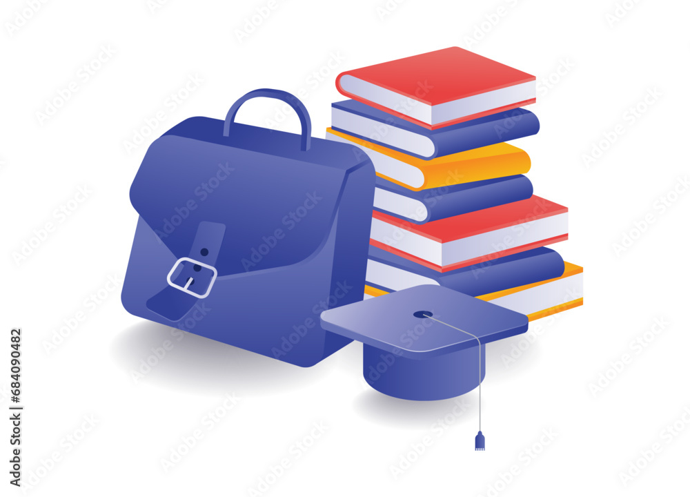 Student back to school infographic concept Student back to school infographic concept