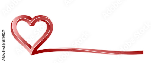The symbol of a red stylized heart.