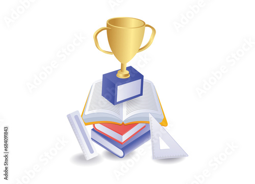 Outstanding school student trophy