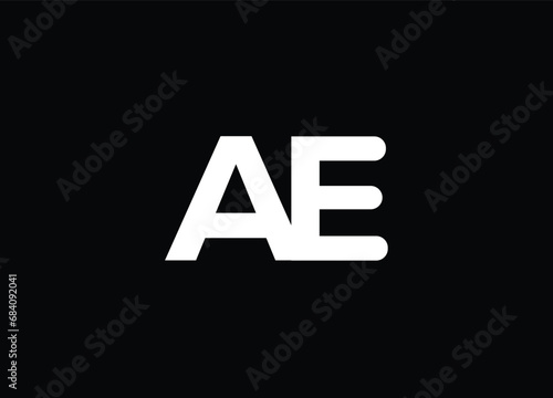 AE Abstract Letters Logo Monogram