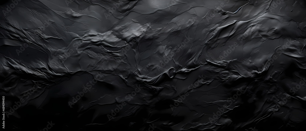 Black oil paint texture. Abstract background for design. Monochrome. Black oil paint texture. Abstract background for design. Monochrome.