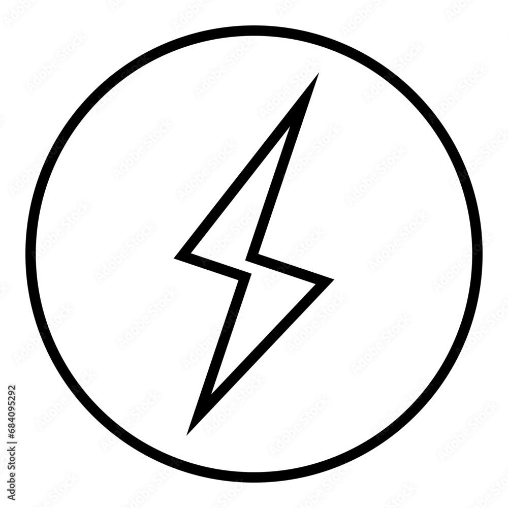 Lightning Bolt Flash Vector Icon Lightning Bolt Flash Vector Icon
