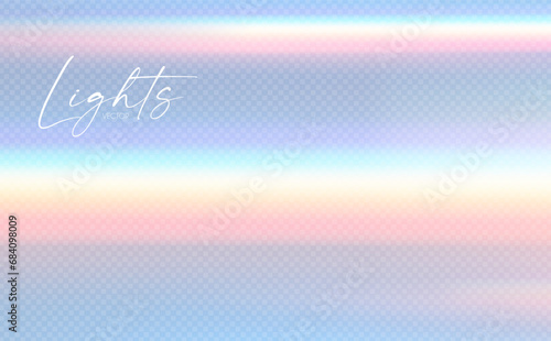 Rainbow light effect. Dispersion of beam. Sun light effect for immersion in atmosphere.