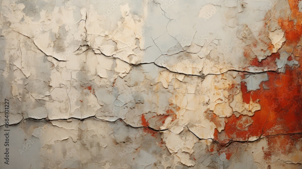 Naklejka premium Canvas of time - the peeling paint on an old wall