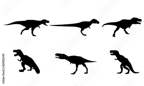t-rex SILHOUETTES & VECTOR COLLECTION