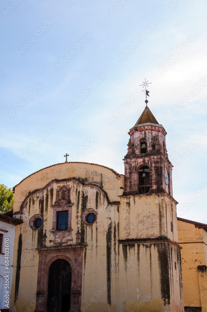 Patzcuaro, Michoacan, Mexico. Church of the company.