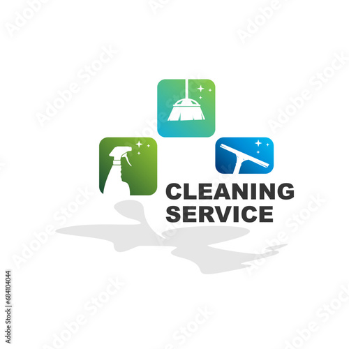 Cleaning Service Logo Template and Icon. Suitable for your design need, logo, illustration, animation, etc.