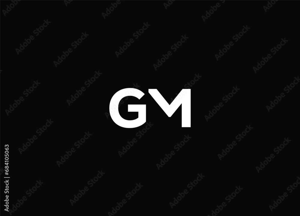 Creative Letters GM Logo Design Vector Template Creative Letters GM Logo Design Vector Template