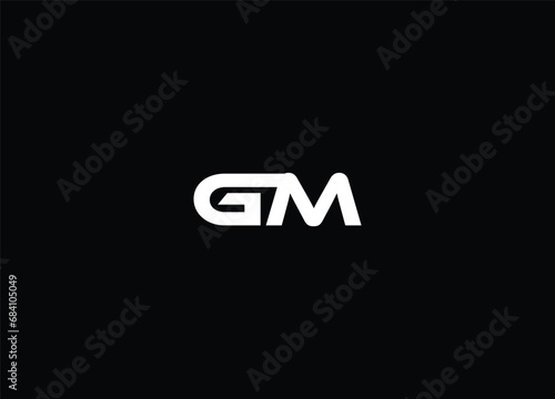 Creative Letters GM Logo Design Vector Template
