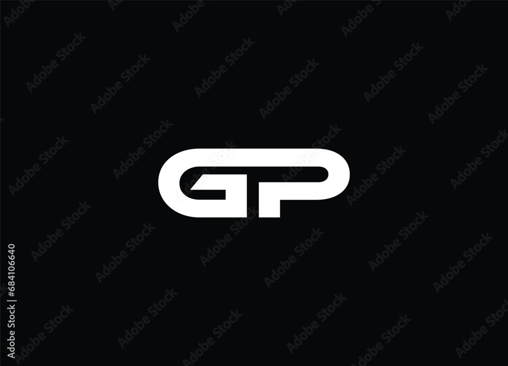 Creative Letters GP Logo Design Vector Template Creative Letters GP Logo Design Vector Template