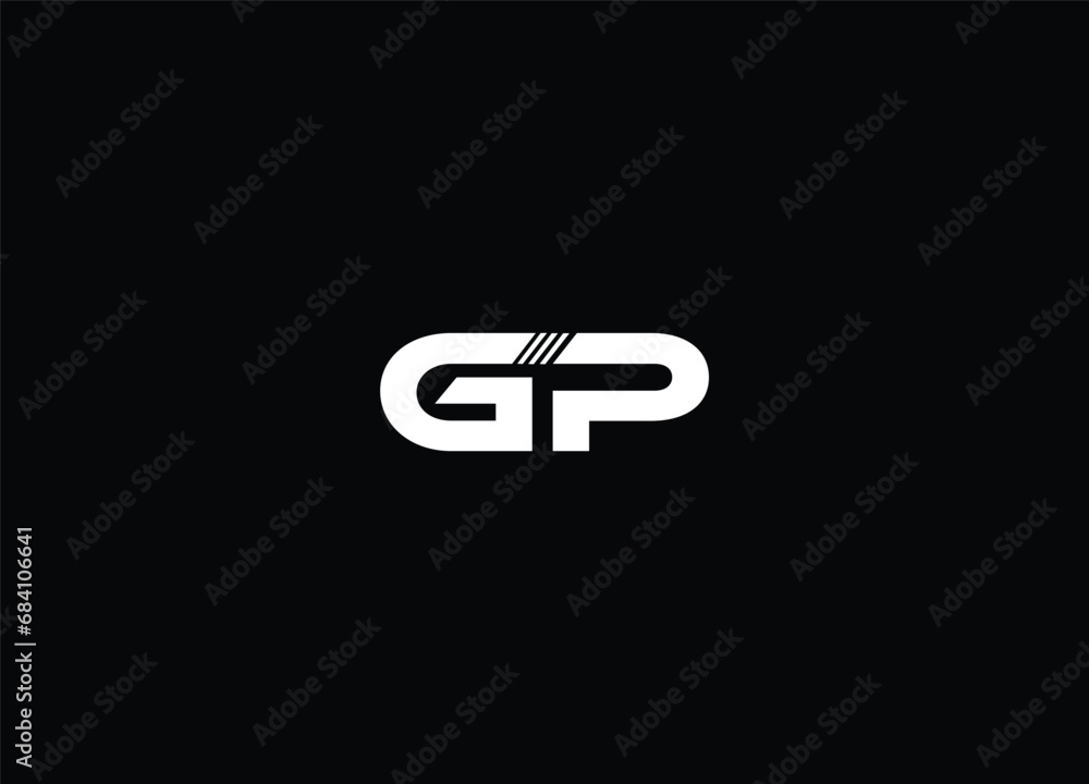 Creative Letters GP Logo Design Vector Template Creative Letters GP Logo Design Vector Template