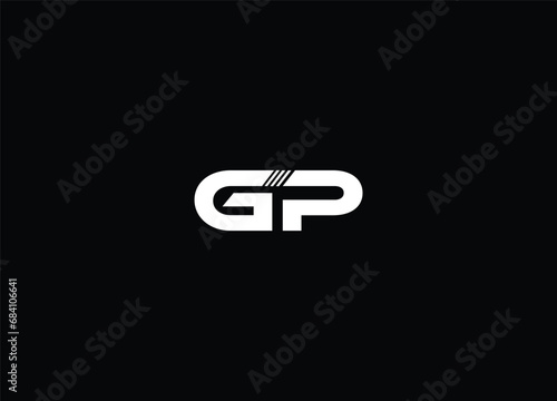 Creative Letters GP Logo Design Vector Template