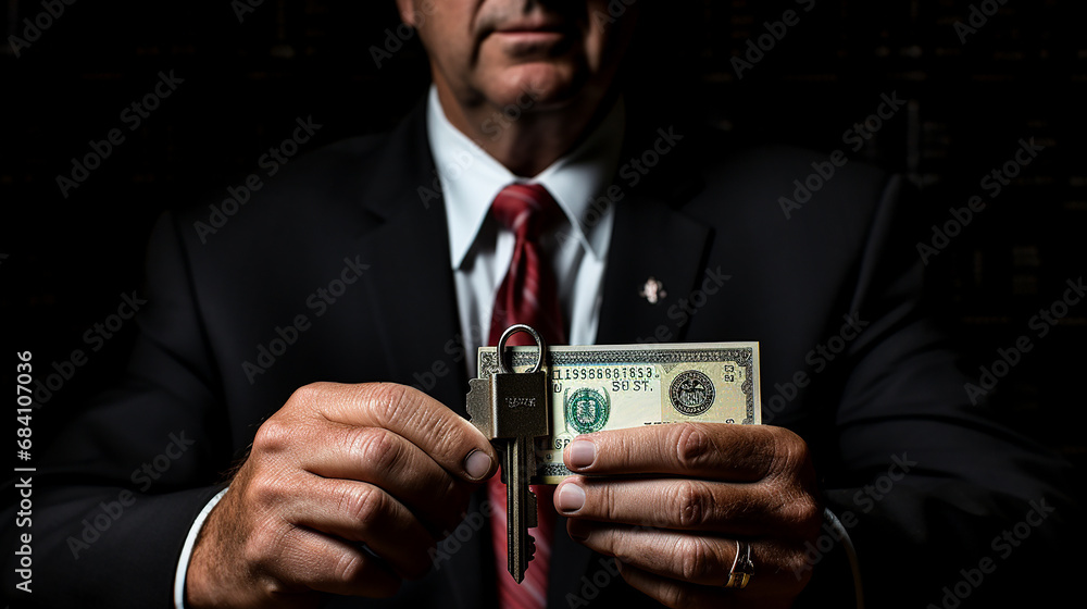 Hands of a young man with money, coins Hands of a young man with money, coins