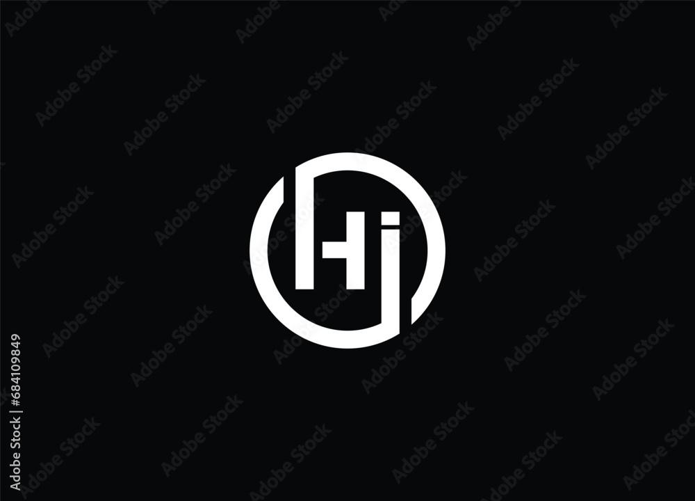 Creative Letters HI Logo Design Vector Template Creative Letters HI Logo Design Vector Template