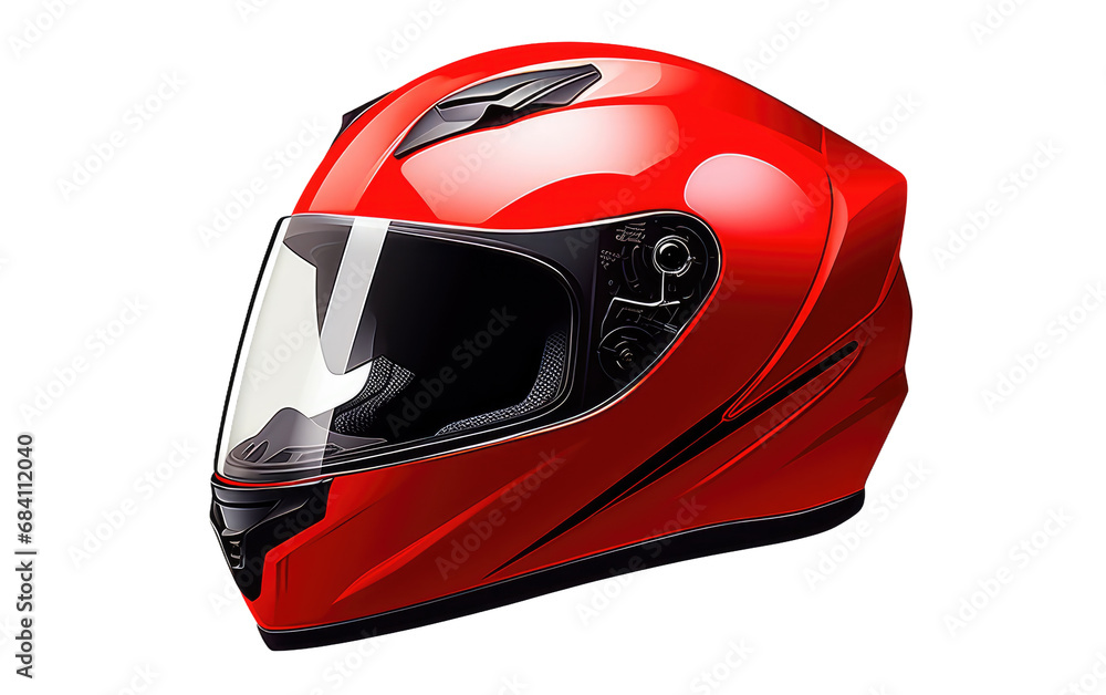 Riding in Style Realistic Image Showcase of a Motorcycle Helmet on White or PNG Transparent Background Riding in Style Realistic Image Showcase of a Motorcycle Helmet on White or PNG Transparent Background