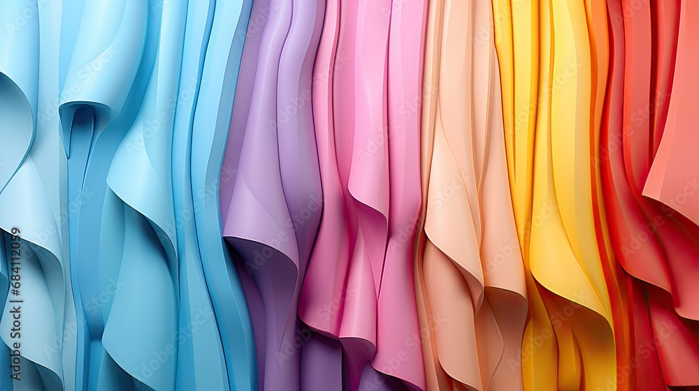 Abstract and colorful background art. Generative AI