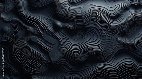 Topographic contour for background. Generative AI photo