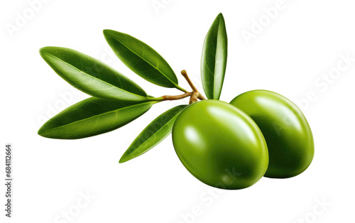 A Realistic Image Showcase of Olive on White or PNG Transparent Background