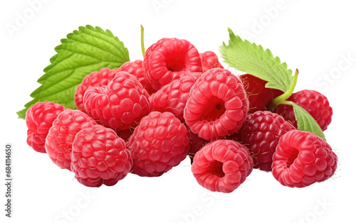 Exploring the Exquisite Flavor and Culinary Use of Raspberries in a Realistic Image on White or PNG Tarnsparent Background