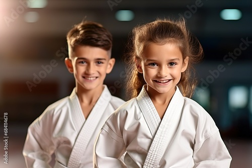Martial Arts children in kimono