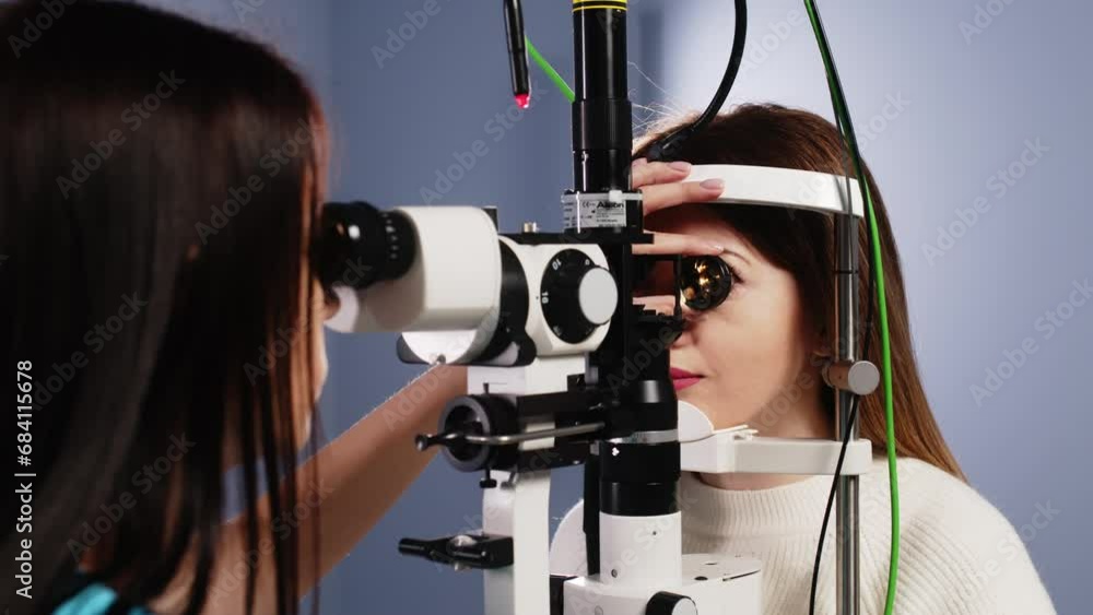 Close-up laser to improve vision. General diagnosis of eye diseases. Lens for ophthalmic diagnostics. Ophthalmic equipment for vision correction. Close-up laser to improve vision. General diagnosis of eye diseases. Lens for ophthalmic diagnostics. Ophthalmic equipment for vision correction.