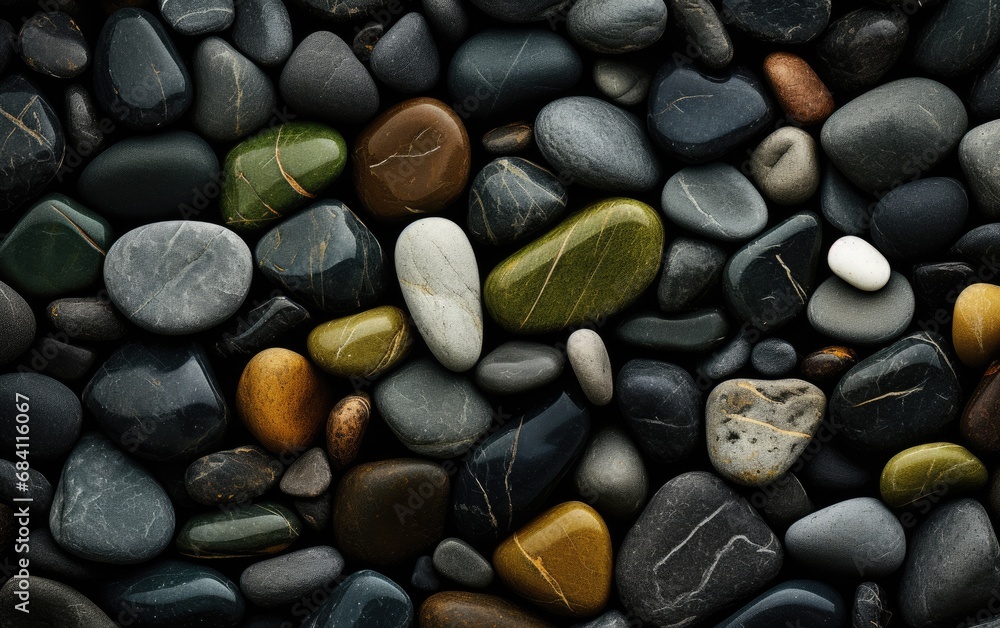 Pebbles on the beach wallpaper.