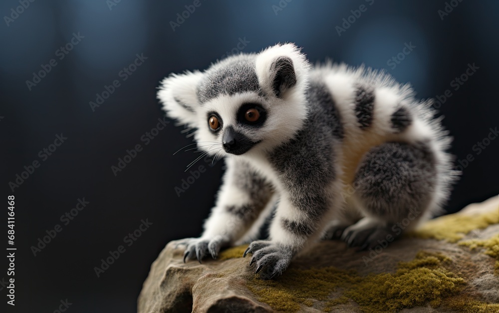 Lemur on the tree in the jungle. Lemur on the tree in the jungle.
