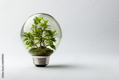 Eco green energy concept, sustainable and renewable energy