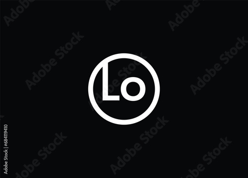 Creative Letters LO Logo Design Vector Template photo