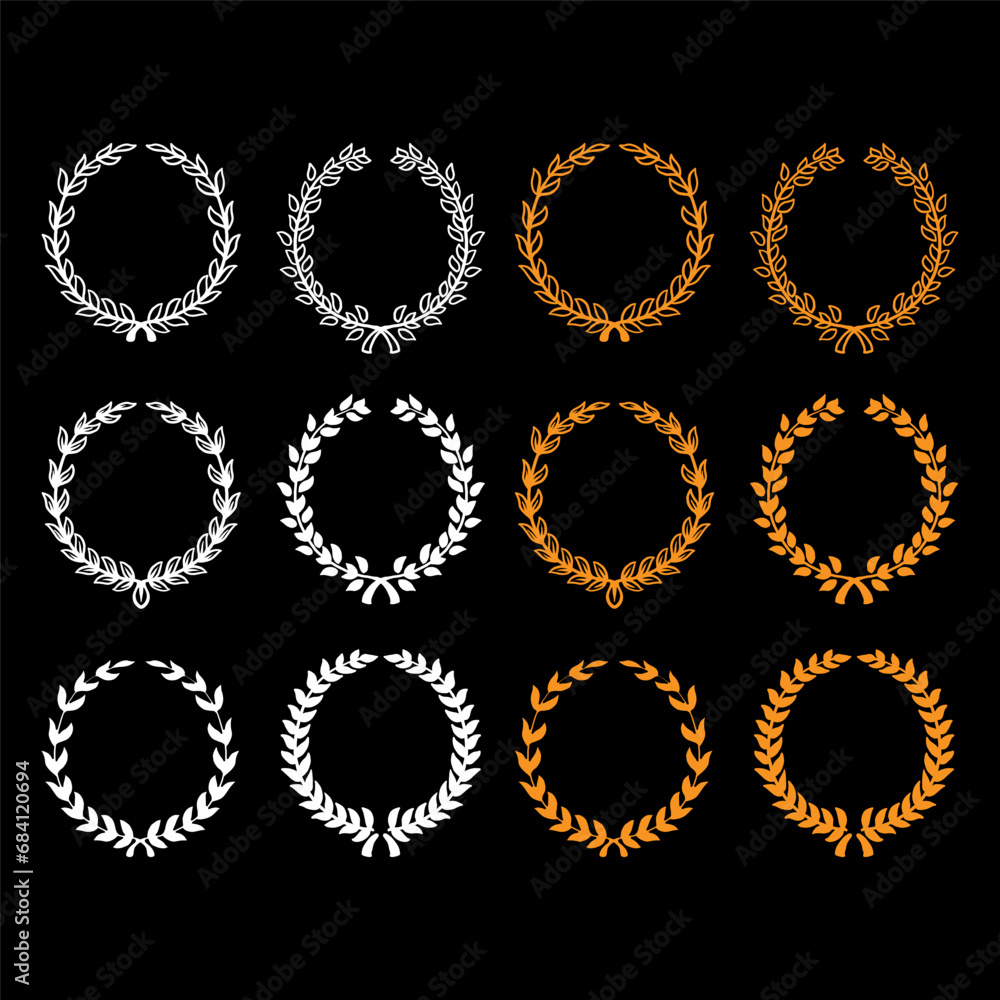 gold laurel wreath gold laurel wreath