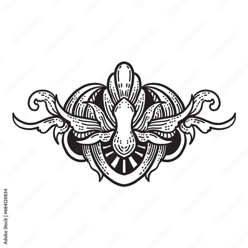 Fototapeta premium abstract floral ornament