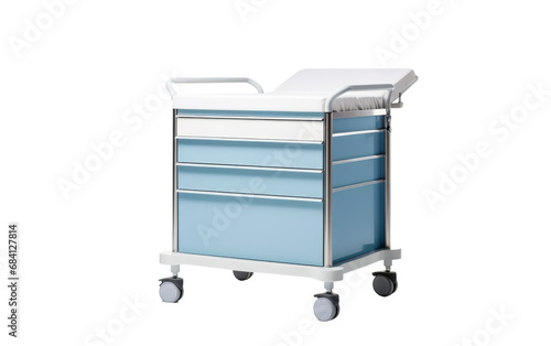 Rolling Healthcare Companion Essential Medical Gear Isolated on Transparent Background PNG